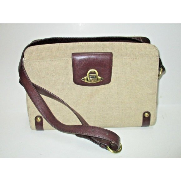 *Vintage Etienne Aigner 2-Way Pebbled Leather Crossbody Satchel Purse - Picture 1 of 12